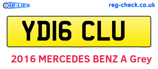 YD16CLU are the vehicle registration plates.