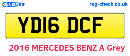 YD16DCF are the vehicle registration plates.