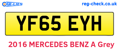 YF65EYH are the vehicle registration plates.