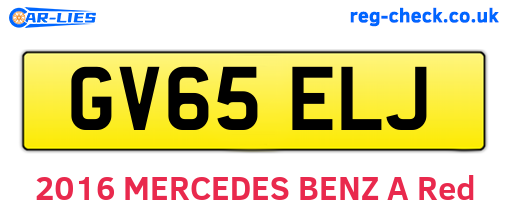 GV65ELJ are the vehicle registration plates.