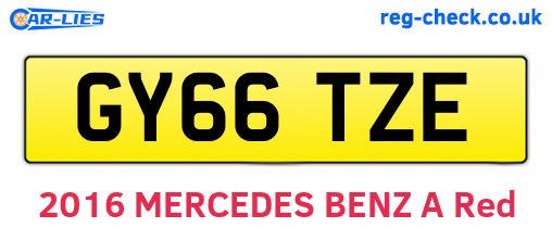 GY66TZE are the vehicle registration plates.