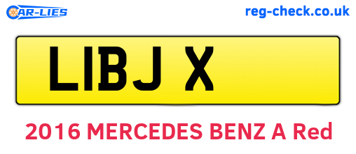 L1BJX are the vehicle registration plates.