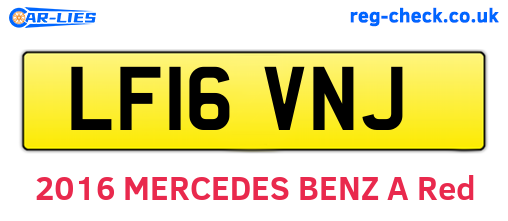 LF16VNJ are the vehicle registration plates.