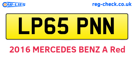 LP65PNN are the vehicle registration plates.