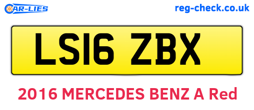 LS16ZBX are the vehicle registration plates.