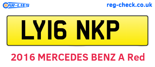 LY16NKP are the vehicle registration plates.