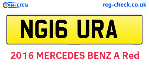 NG16URA are the vehicle registration plates.