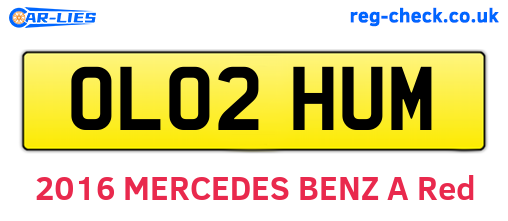 OL02HUM are the vehicle registration plates.