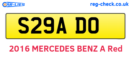 S29ADO are the vehicle registration plates.