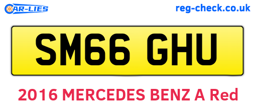 SM66GHU are the vehicle registration plates.