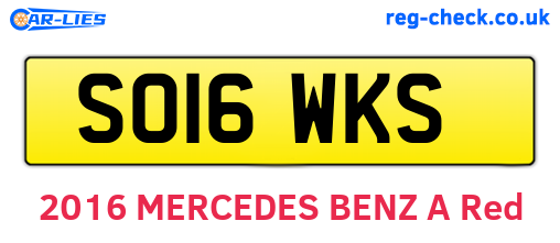 SO16WKS are the vehicle registration plates.