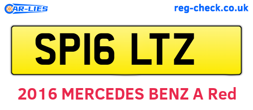 SP16LTZ are the vehicle registration plates.