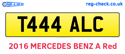 T444ALC are the vehicle registration plates.