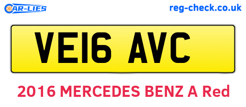 VE16AVC are the vehicle registration plates.