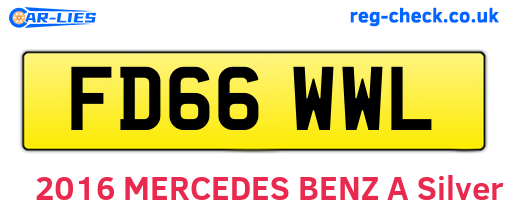 FD66WWL are the vehicle registration plates.