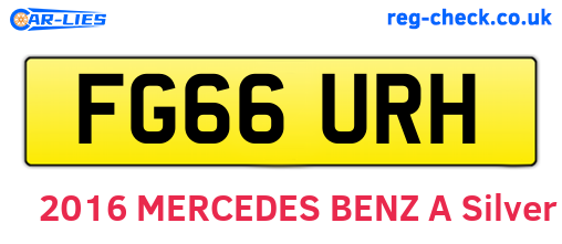 FG66URH are the vehicle registration plates.
