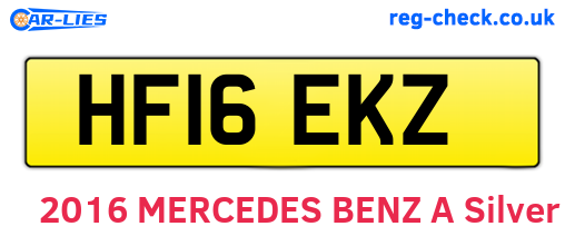HF16EKZ are the vehicle registration plates.
