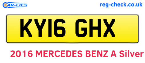 KY16GHX are the vehicle registration plates.