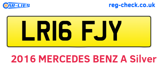 LR16FJY are the vehicle registration plates.
