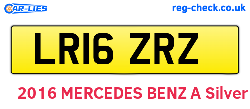LR16ZRZ are the vehicle registration plates.