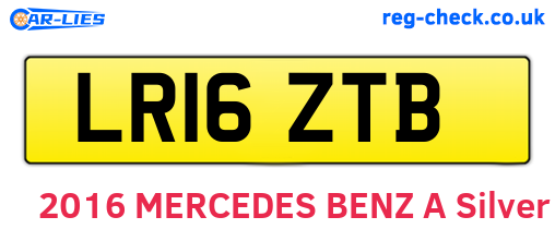 LR16ZTB are the vehicle registration plates.