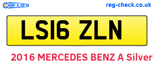 LS16ZLN are the vehicle registration plates.