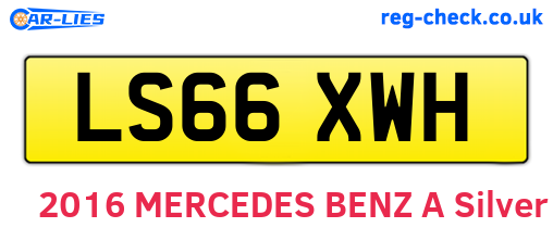 LS66XWH are the vehicle registration plates.