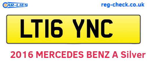 LT16YNC are the vehicle registration plates.