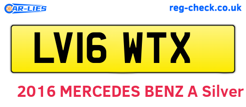 LV16WTX are the vehicle registration plates.