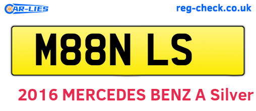 M88NLS are the vehicle registration plates.