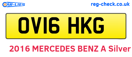 OV16HKG are the vehicle registration plates.