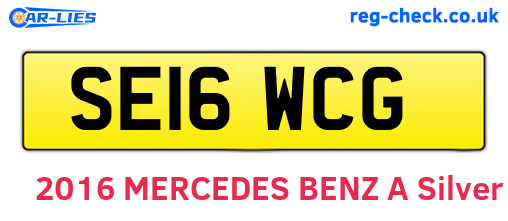 SE16WCG are the vehicle registration plates.
