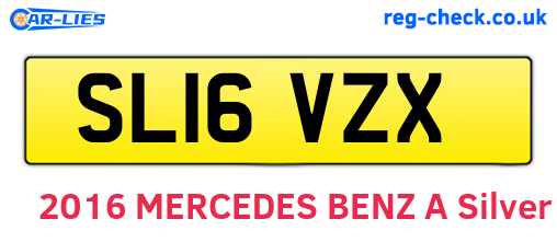 SL16VZX are the vehicle registration plates.
