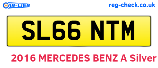 SL66NTM are the vehicle registration plates.