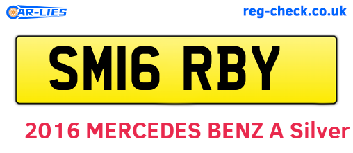 SM16RBY are the vehicle registration plates.