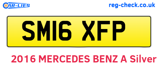 SM16XFP are the vehicle registration plates.