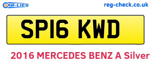 SP16KWD are the vehicle registration plates.