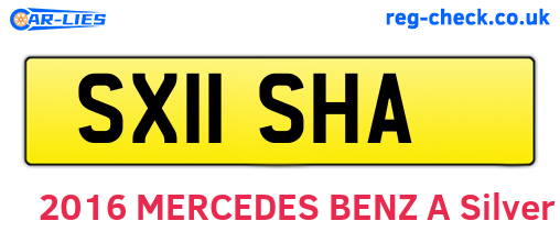 SX11SHA are the vehicle registration plates.