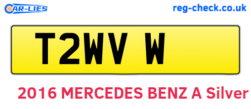 T2WVW are the vehicle registration plates.