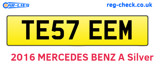 TE57EEM are the vehicle registration plates.