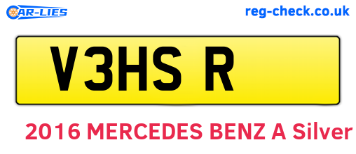 V3HSR are the vehicle registration plates.