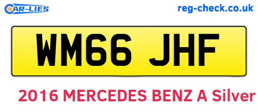 WM66JHF are the vehicle registration plates.
