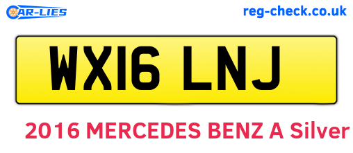 WX16LNJ are the vehicle registration plates.