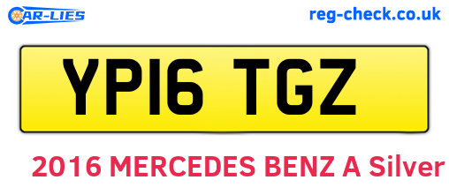 YP16TGZ are the vehicle registration plates.