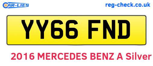 YY66FND are the vehicle registration plates.