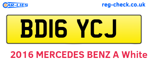 BD16YCJ are the vehicle registration plates.