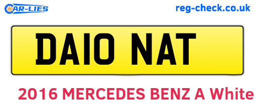 DA10NAT are the vehicle registration plates.