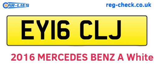 EY16CLJ are the vehicle registration plates.