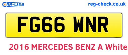 FG66WNR are the vehicle registration plates.