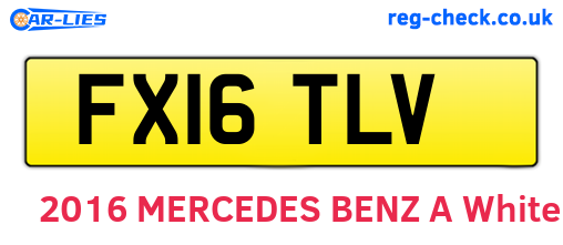 FX16TLV are the vehicle registration plates.